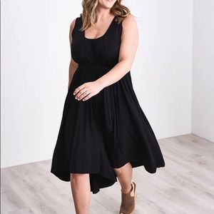 Latched Mama Black Nursing Romper Standard (6-18)